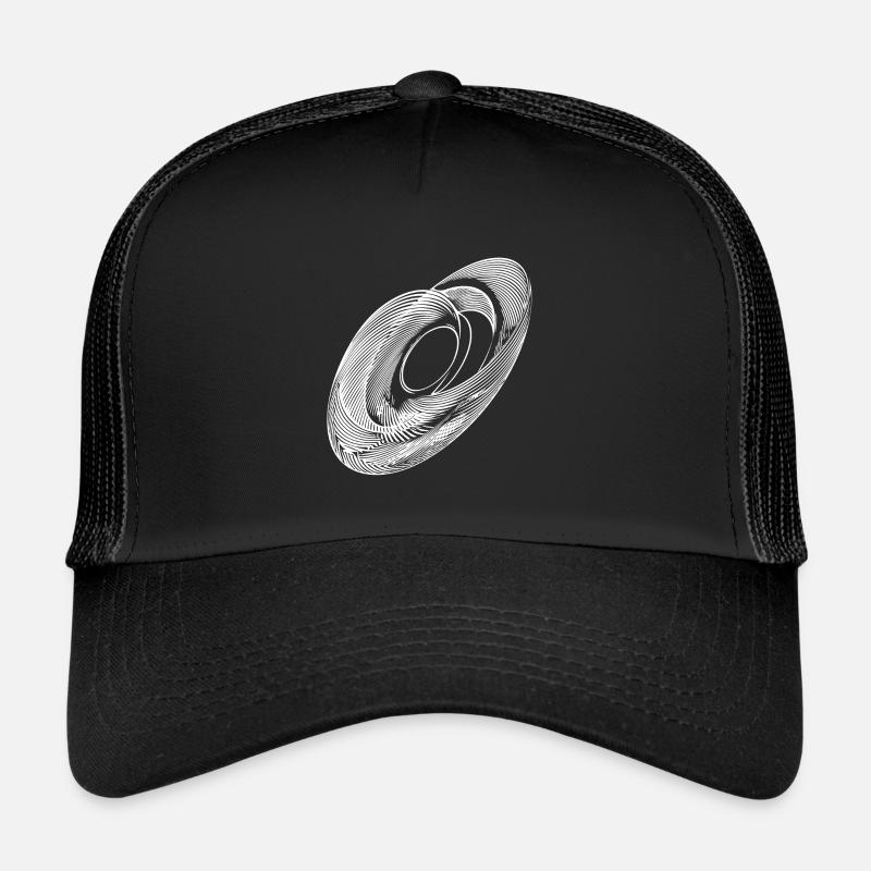 Lignes de points de suspension du cercle géométrique Casquette trucker 