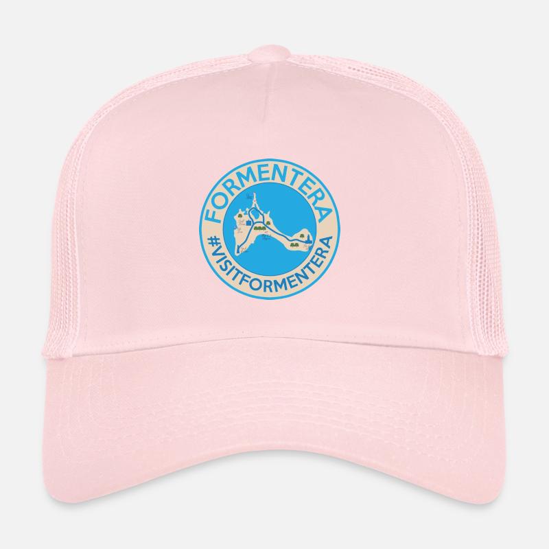 Formentera island map design for island lovers Trucker Cap
