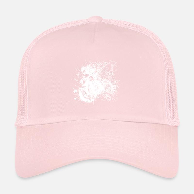 Motard avec casque Off-Road Riding Splash Style Casquette trucker 