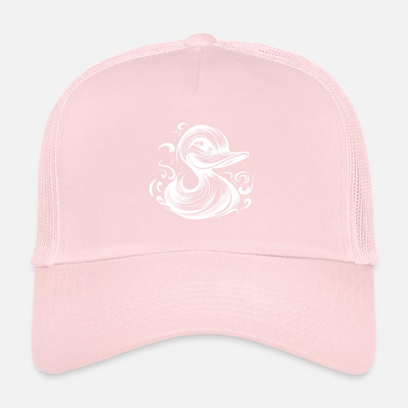 Funny grinning duck with huge beak Trucker Cap