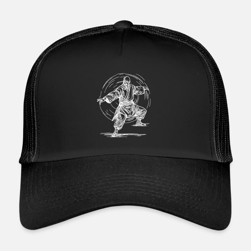 Tattoo Style Karate Kampfsport Meister Pose Trucker Cap
