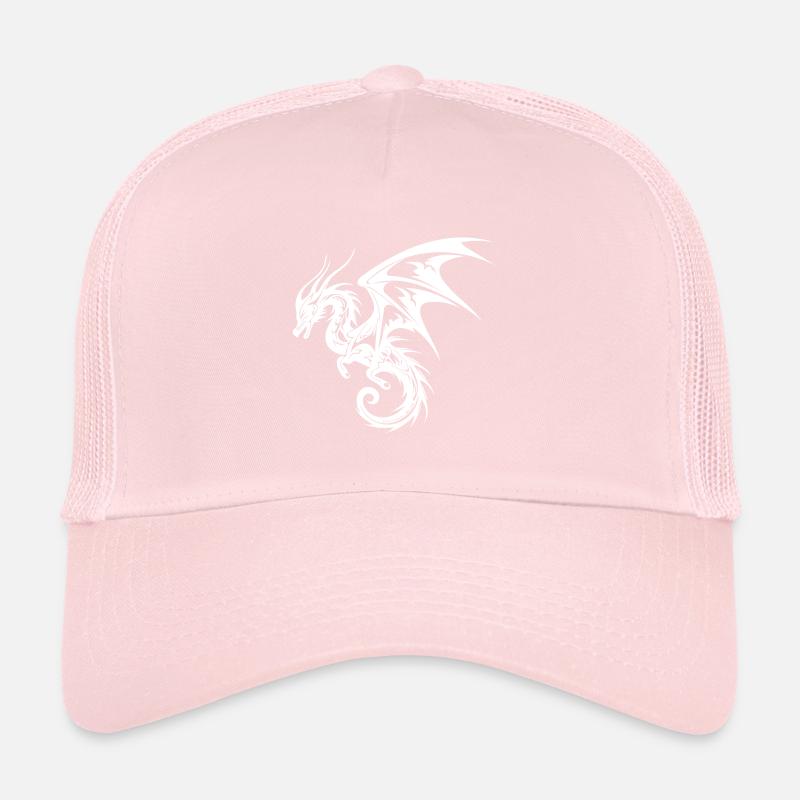 Dragon chinois volant dans le style tatouage Casquette trucker 