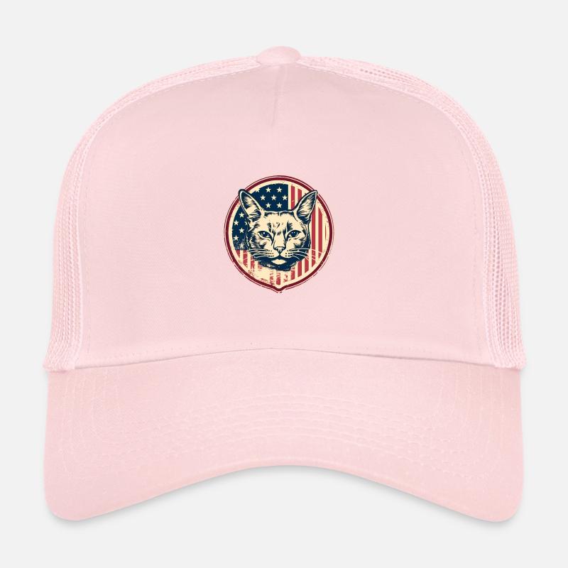 Chat vintage américain Casquette trucker 