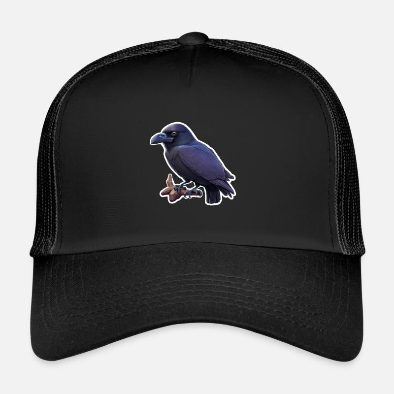 Crow - Trucker Cap - black/black