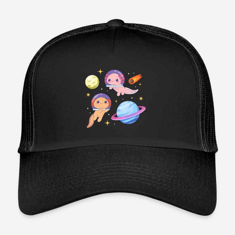 Conception d’axolotls d’astronaute pour les amateurs d’axolotl Casquette trucker 