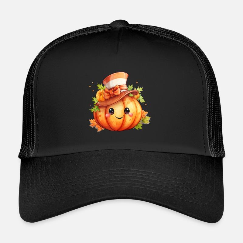 Unheimlich süsser mystischer Halloween Kürbis Trucker Cap