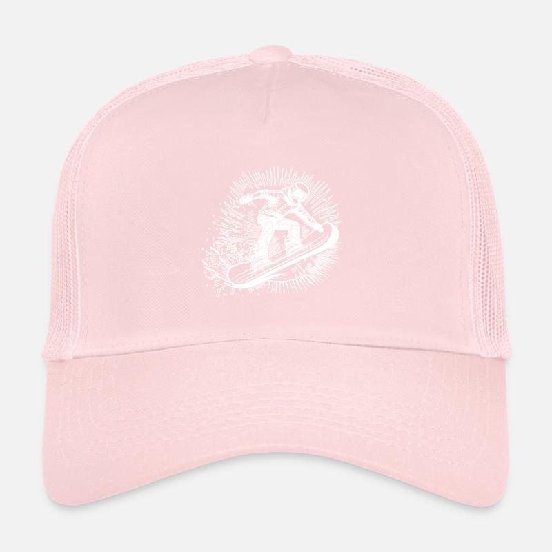 Snowboarding Style Krasser Snowboard Sprung Trucker Cap
