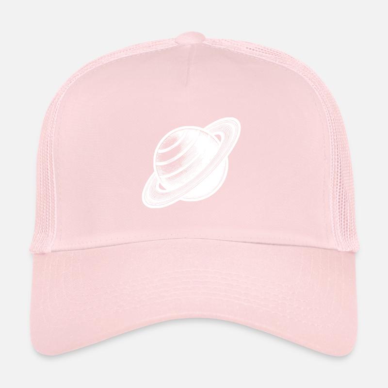 Ringplanet Saturn mit Ringssystem im Sonnensystem Trucker Cap