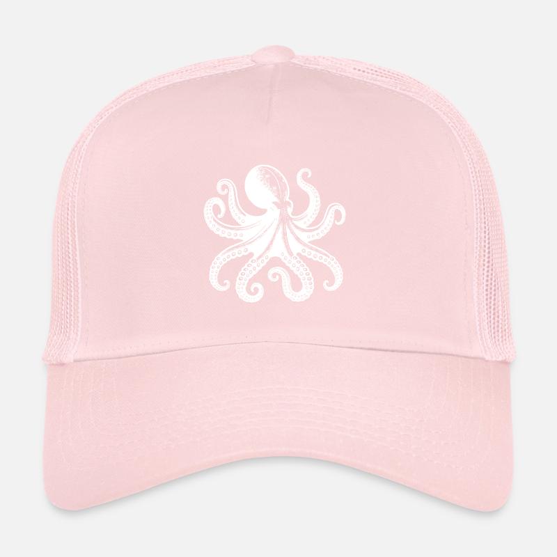 Scary Squid Octopus with Eight Arms Trucker Cap