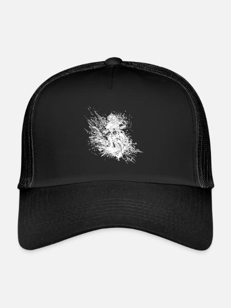 Conduite tout-terrain par motocycliste - Casquette trucker  - noir/noir - Devant