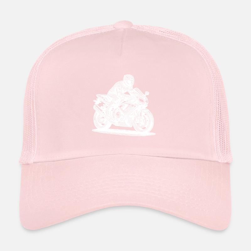 Amateurs de machines de route rapide à moto Casquette trucker 
