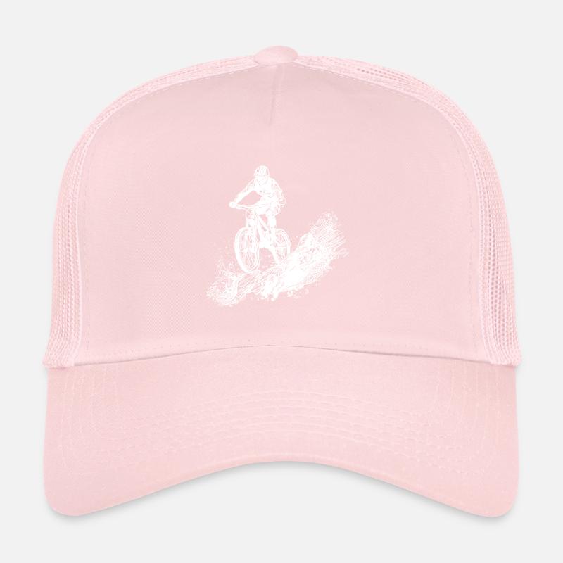 Radfahrer Schlamm Berg Abfahrt Trucker Cap