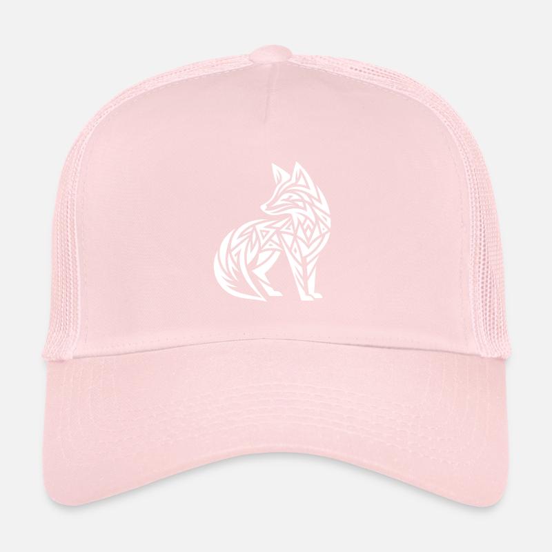 Cute fox in tribal tattoo style Trucker Cap