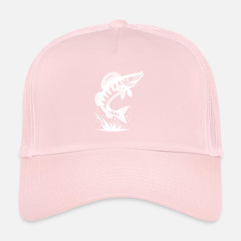 Big Jumping Zander Fish Trucker Cap