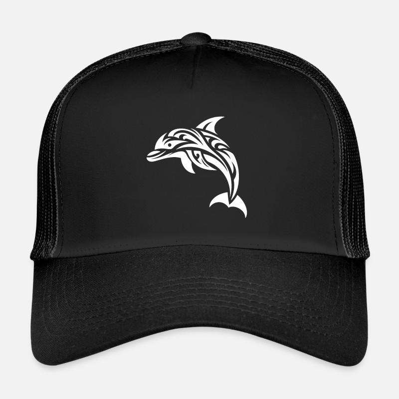 Mignon Jumping Tattoo Dolphin Grand dauphin Casquette trucker 