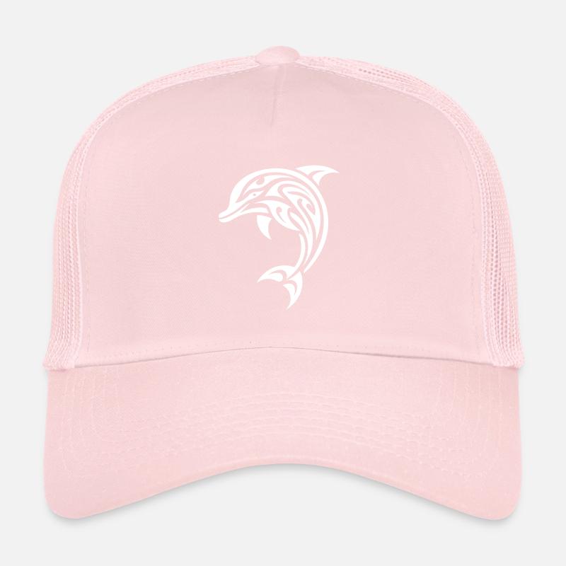Sauter petit mignon bébé dauphin tatouage Casquette trucker 