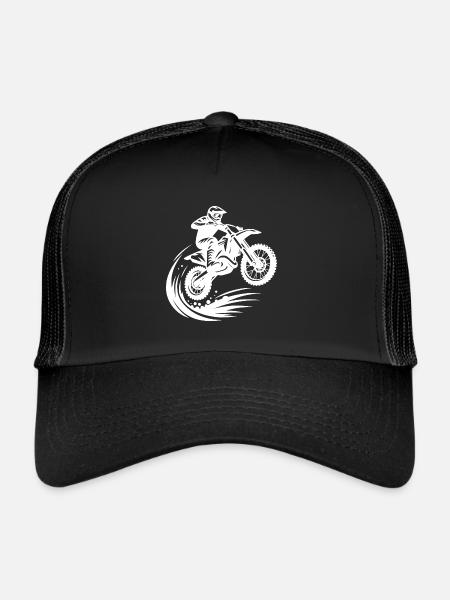 Machine tout-terrain Hobby Motorsport en saut - Casquette trucker  - noir/noir - Devant