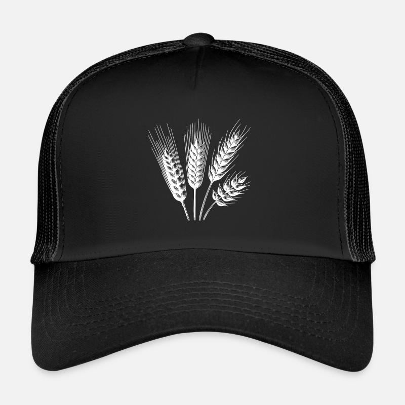Céréales : blé et avoine, épis de maïs Casquette trucker 