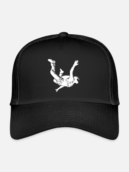 Parachutiste professionnel Parachutiste Parachutiste Jump - Casquette trucker  - noir/noir - Devant