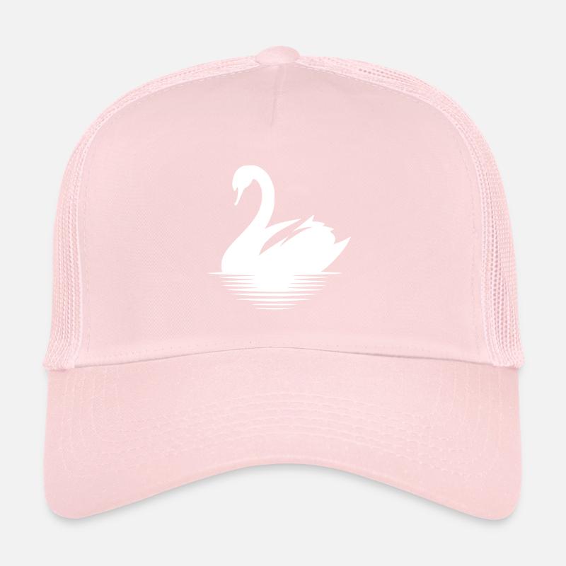 Großer Wasservogel Schwan Portrait Trucker Cap