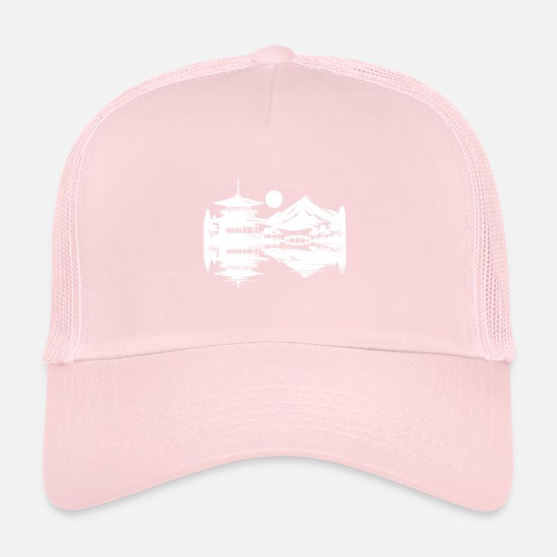 Asian Sunset Japanese Landscape Trucker Cap