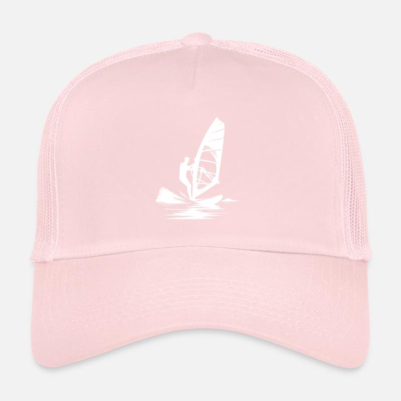 Journées à la plage, planche de surf, surfeurs, vacances et vent Casquette trucker 