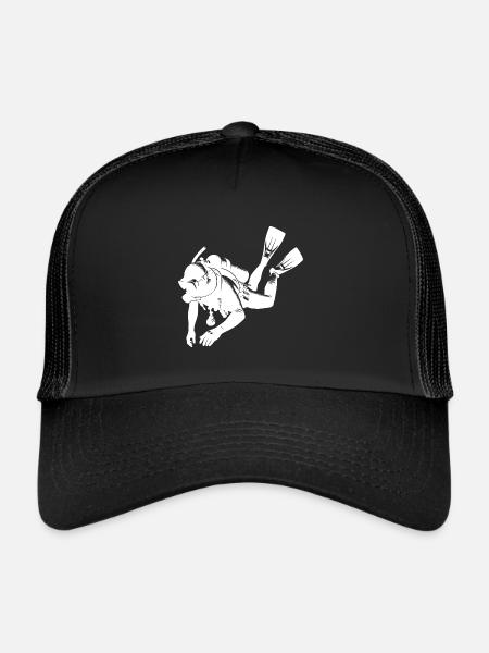 Équipement de formation Scuba Diver Scuba Diver - Casquette trucker  - noir/noir - Devant
