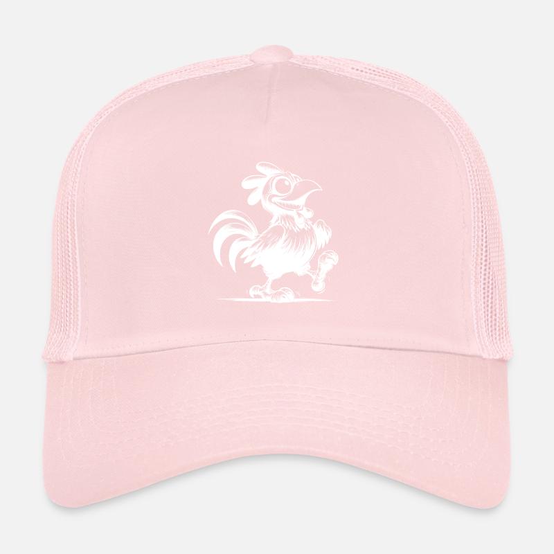 Dessin de coq drôle souriant Casquette trucker 