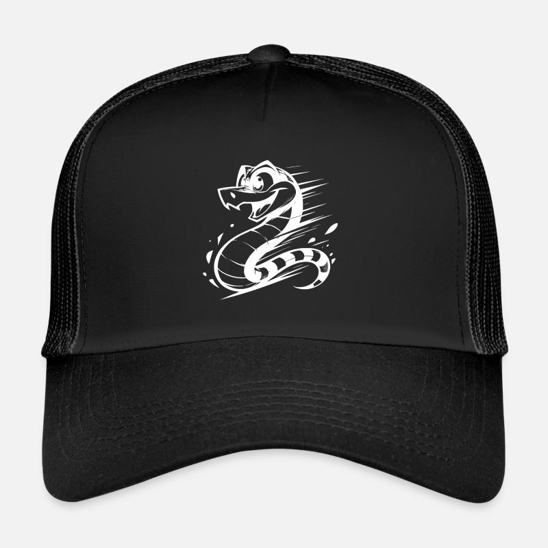 Racy Kids Snake Funny Snakes Sketch Trucker Cap