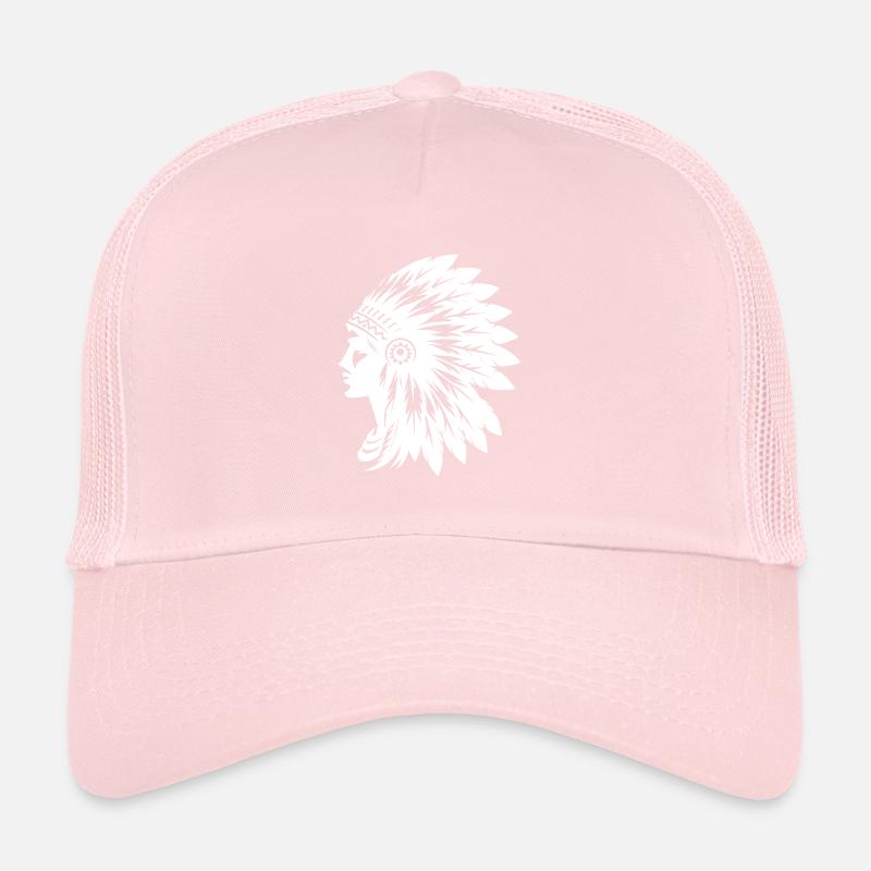Visage frappant avec coiffe élégante Casquette trucker 