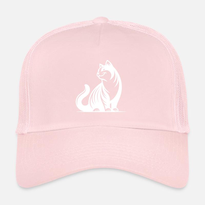 Chat ronronnant au look mignon Casquette trucker 