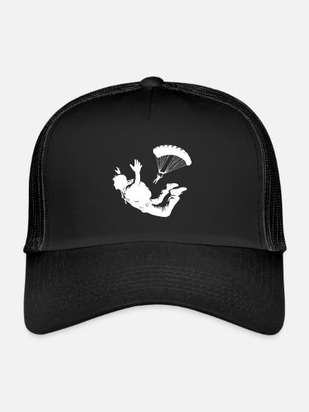 Deux parachutisme amateur - Casquette trucker  - noir/noir - Devant
