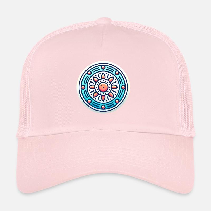 Design d’insigne circulaire vibrant Casquette trucker 