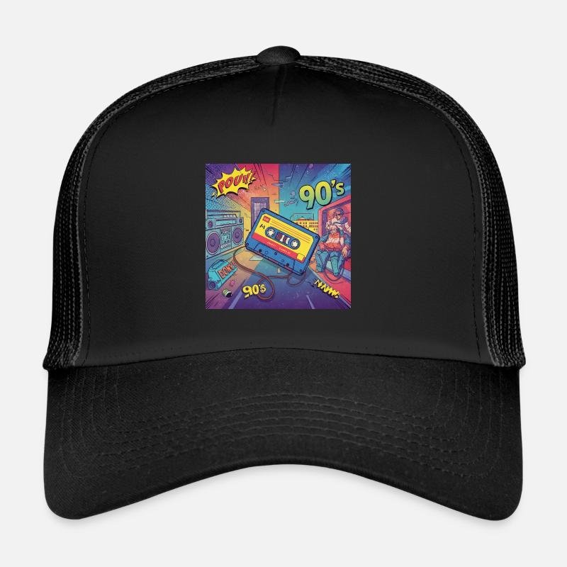 90s vibes: comic cassette in retro look Trucker Cap