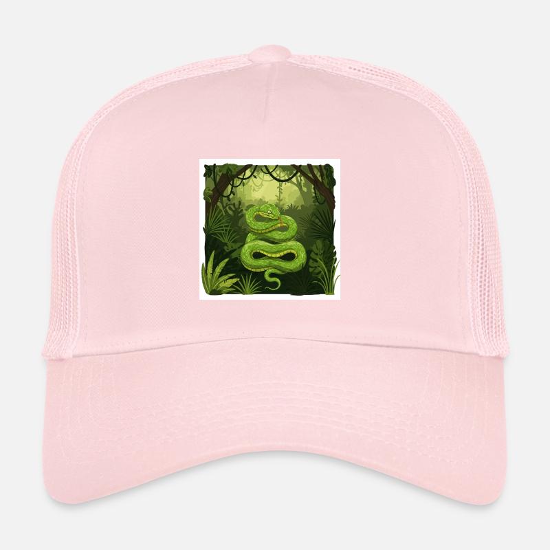 Jungle Serpent : une représentation de la nature sauvage Casquette trucker 