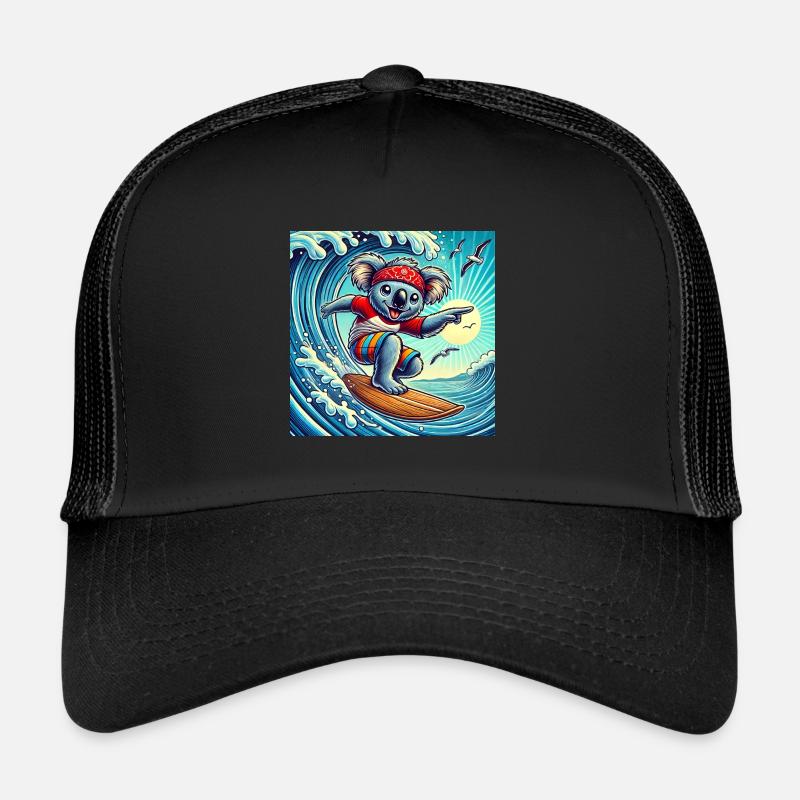 Surfez comme un koala : vagues, soleil et plaisir ! Casquette trucker 