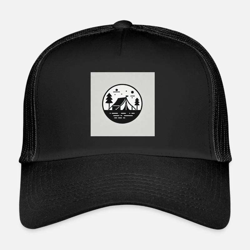 Camping : Expérience de la nature, de la liberté, de l’aventure Casquette trucker 