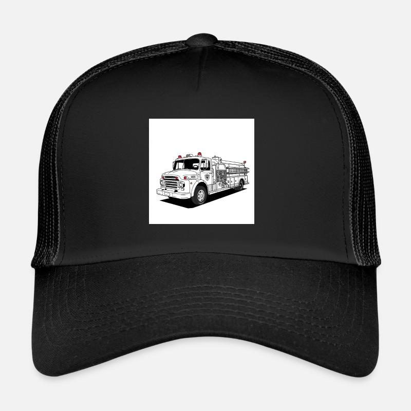 Feuerwehrauto: Helden auf Rädern im Einsatz Trucker Cap