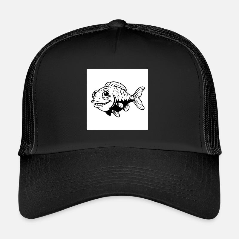 Poissons, Fun, Palmes - Je suis le patron dans l’étang Casquette trucker 