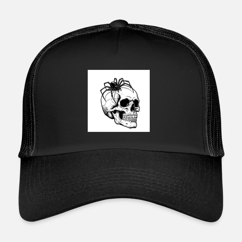 Totenkopf & Spinne - Wenn der Tod krabbelt Trucker Cap