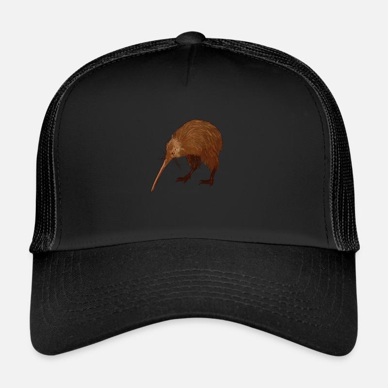 Kiwi bird - Trucker Cap - black/black