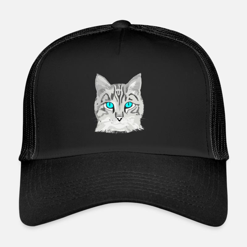 Katze gezeichnet Trucker Cap