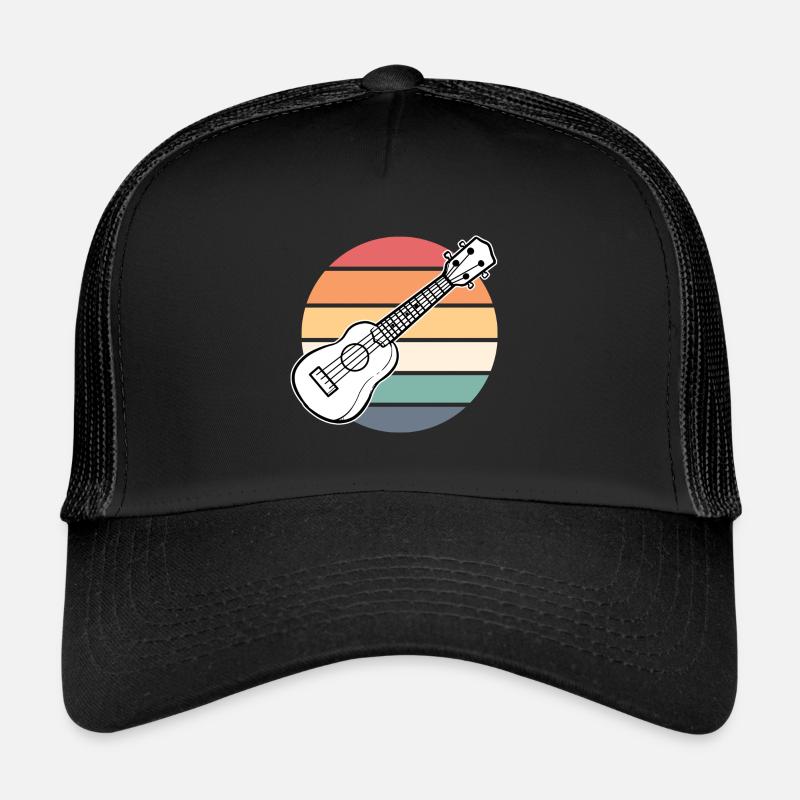 Ukulele Uke Vintage Trucker Cap