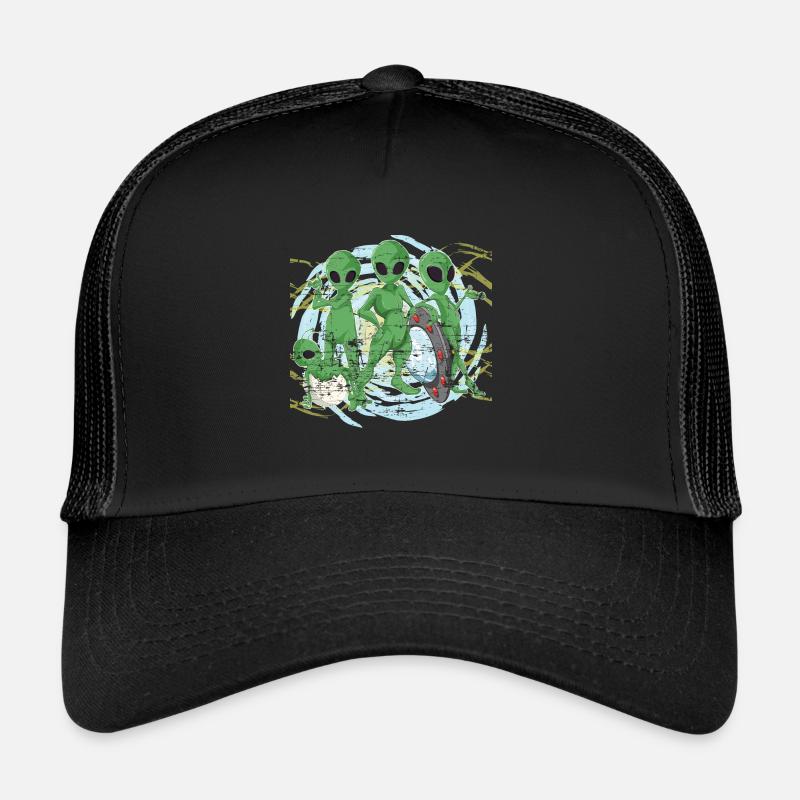 Alien - Trucker Cap - Schwarz/Schwarz