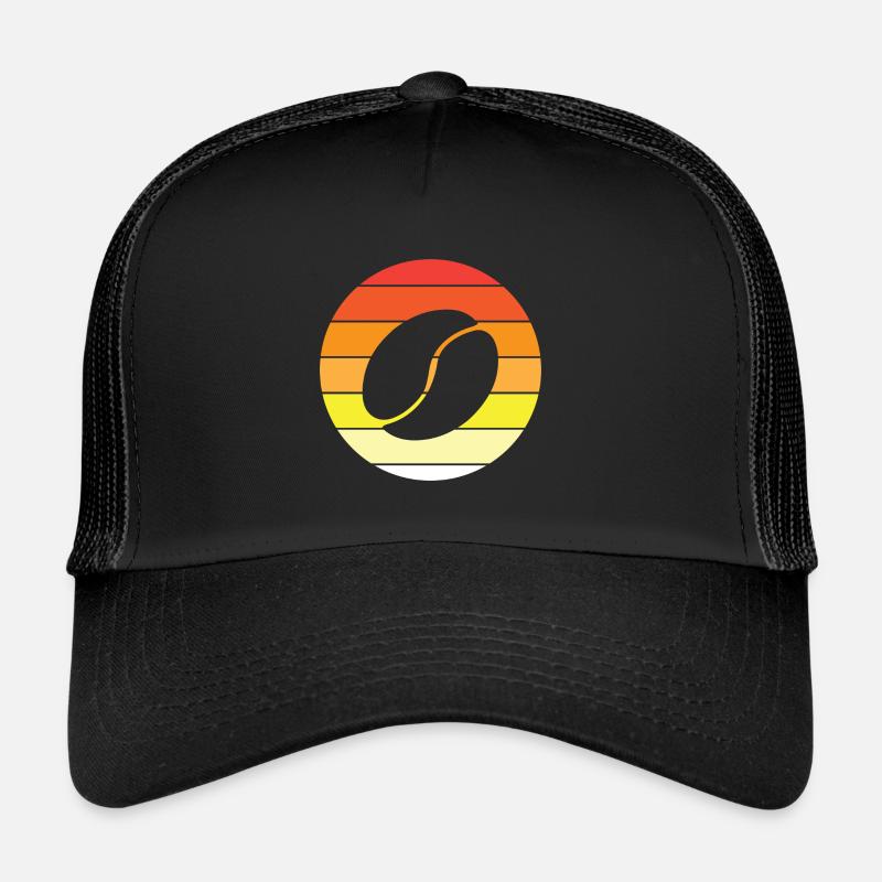 Grain de café - Cercle, Coucher de soleil Casquette trucker 