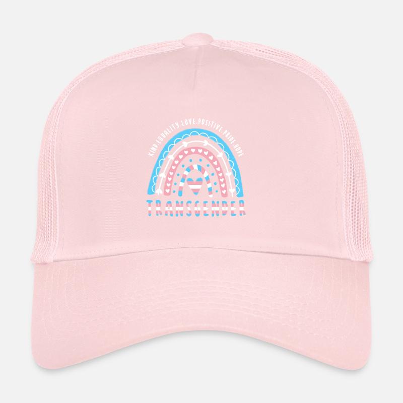 Trans Saying Transgender Rainbow Trucker Cap