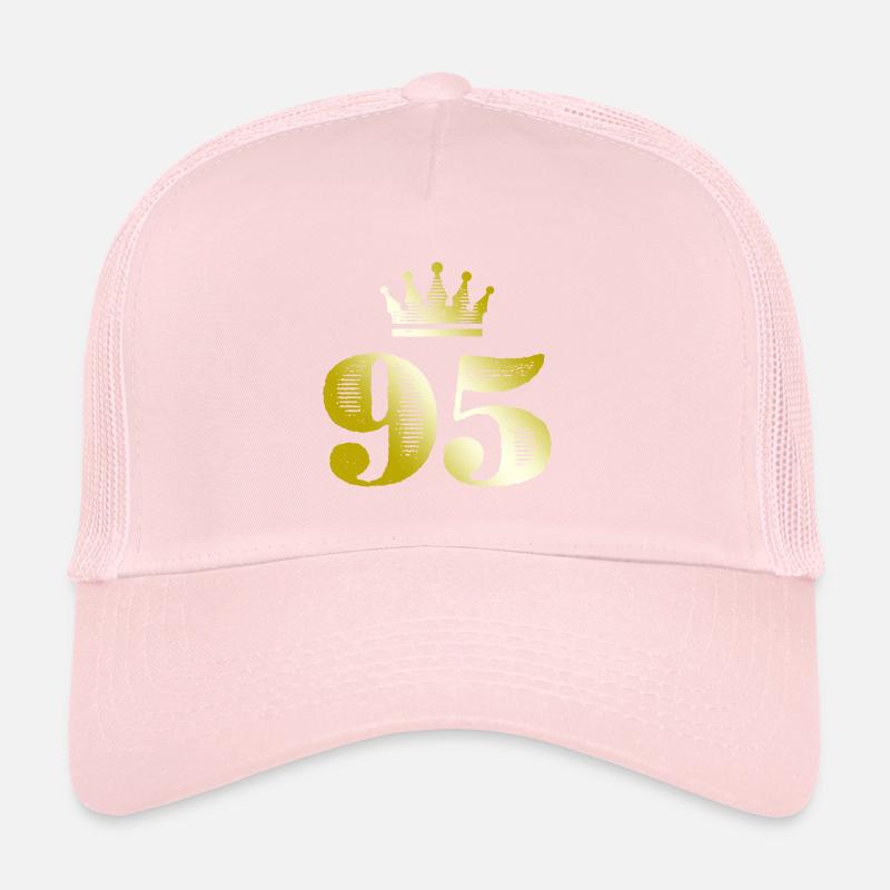 95 Numéro Couronne Or Casquette trucker 
