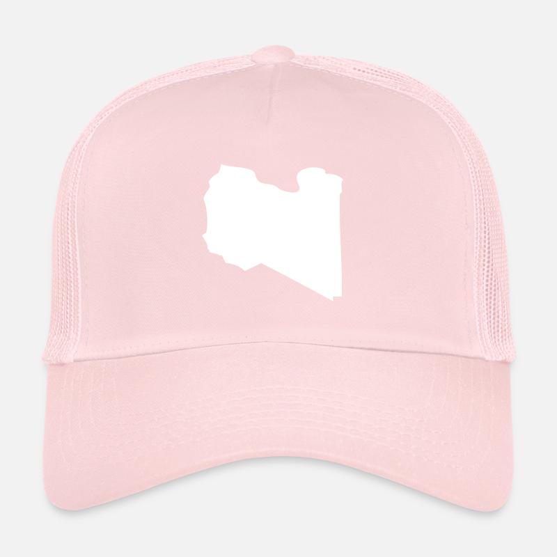 Libya map flag Trucker Cap