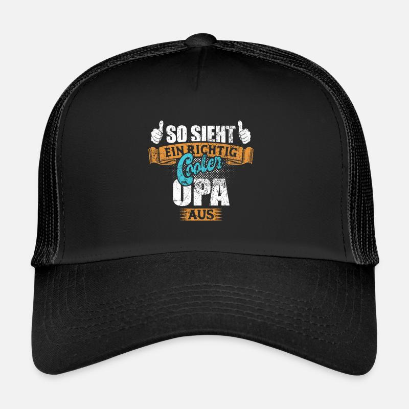 So sieht ein richtig cooler Opa aus - Spruch Trucker Cap