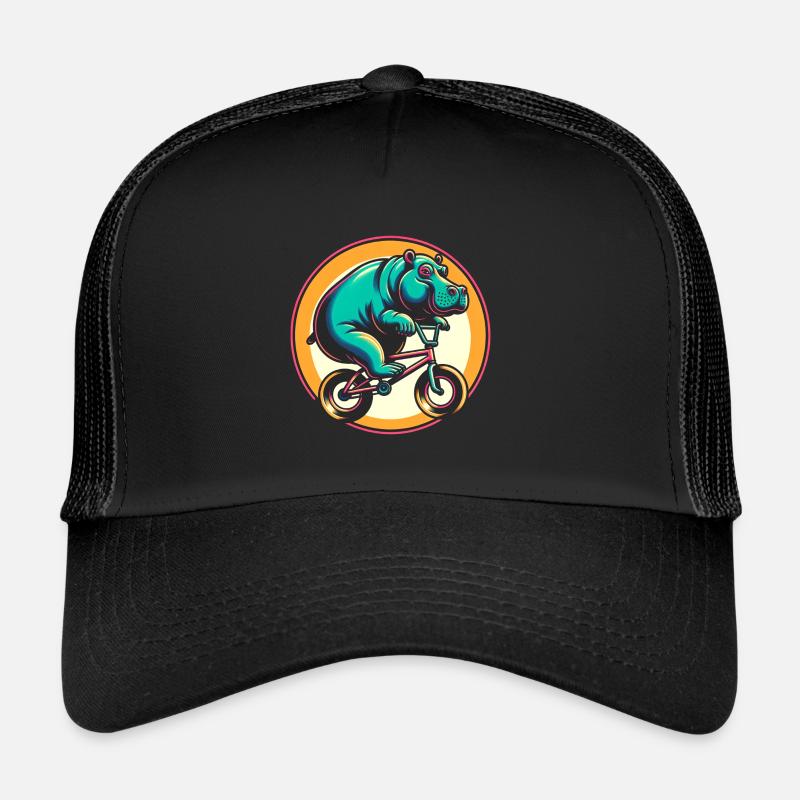 BMX Hippopotamus Trucker Cap